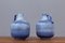 Scandinavian Modern Blue Ceramic Vases by Gunnar Nylund for Rörstrand, Sweden, 1950s, Set of 2 1