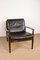 Danish Rosewood and Leather Chair by Grete Jalk for France & Son, 1960s 1