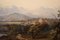 Romantic Landscape, 1800s, Oil on Canvas, Framed 12