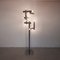 Space Age Italian Floor Lamp with Chromed Metal Tubes in the Style of Goffredo Reggiani, 1970s 4