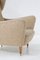 Italienische Vintage Armlehnstühle aus Holz & Stoff, Paolo Buffa, 1950er, 2er Set 3