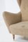Vintage Italian Wood and Fabric Armchairs attributed to Paolo Buffa, 1950s, Set of 2, Image 4