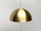 Lámpara colgante alemana minimalista Mid-Century de latón de Beisl, años 60, Imagen 12