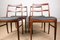 Danish Rio Rosewood 420 Chairs by Arne Vodder for Sibust, 1960s, Set of 4 4