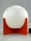 Space Age Glass & Metal Ball Table Lamp, 1970s 8