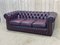 Red Leather 3-Seater Chesterfield Sofa, 1970s 6