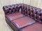 Red Leather 3-Seater Chesterfield Sofa, 1970s 20