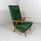 Lounge Chair with Flower Upholstery, 1960s 1
