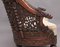 Sofá anglo-indio de teca tallada, década de 1880, Imagen 12