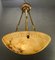 Large Alabaster Light Pendant by Zonca, Italy, 1980s 10