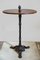 Antique Bistro or Bar Table with Cast Iron Base, Image 1