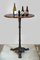 Antique Bistro or Bar Table with Cast Iron Base, Image 12