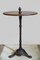 Antique Bistro or Bar Table with Cast Iron Base 7