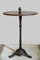 Antique Bistro or Bar Table with Cast Iron Base, Image 7