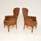 Deep Buttoned Leather Armchairs, 1950s, Set of 2, Image 7