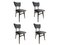 Grey Bouclé Dining Chairs, Europe, 1960s, Set of 4, Image 1