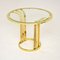 Vintage Side Table in Brass and Glass, 1970s, Image 1