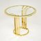 Vintage Side Table in Brass and Glass, 1970s 8