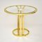 Table d'Appoint Vintage en Laiton et Verre, 1970s 4