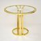 Vintage Side Table in Brass and Glass, 1970s 4