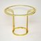 Vintage Side Table in Brass and Glass, 1970s 9
