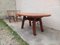 Vintage Brutalist Dining Table & Chairs, 1950s, Set of 5 3