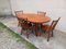 Vintage Brutalist Dining Table & Chairs, 1950s, Set of 5 12