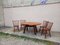 Vintage Brutalist Dining Table & Chairs, 1950s, Set of 5 34