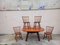Vintage Brutalist Dining Table & Chairs, 1950s, Set of 5 31