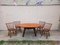 Vintage Brutalist Dining Table & Chairs, 1950s, Set of 5 24