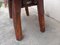 Vintage Brutalist Dining Table & Chairs, 1950s, Set of 5 5