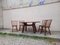 Vintage Brutalist Dining Table & Chairs, 1950s, Set of 5 22