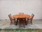 Vintage Brutalist Dining Table & Chairs, 1950s, Set of 5, Image 1