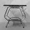 Vintage Chromed Side Table with Mirrored Top, 1950s, Image 8