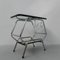 Vintage Chromed Side Table with Mirrored Top, 1950s, Image 18