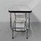 Vintage Chromed Side Table with Mirrored Top, 1950s, Image 7