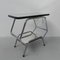 Vintage Chromed Side Table with Mirrored Top, 1950s, Image 15