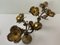 Vintage Brass Table Ornaments with Flowers, France, 1960s, Set of 2 4