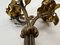 Vintage Brass Table Ornaments with Flowers, France, 1960s, Set of 2 7