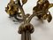 Vintage Brass Table Ornaments with Flowers, France, 1960s, Set of 2, Image 7