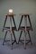 Wooden Stools from Rowac, 1920s, Set of 4, Image 3