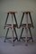 Wooden Stools from Rowac, 1920s, Set of 4, Image 5