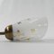 Vintage Wandlampe mit Röhrenstäben und 2 Glasschirmen, 1950er 8
