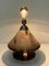 Lampada da tavolo Art Déco in vetro con 2 punti luce, anni '20, Immagine 4