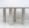 Mesa de comedor ovalada de mármol de Carrara de Mario Bellini para Cassina, años 70, Imagen 7