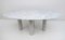 Oval Carrara Marble Dining Table by Mario Bellini for Cassina, 1970s 1