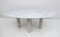 Oval Carrara Marble Dining Table by Mario Bellini for Cassina, 1970s, Image 1