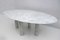 Oval Carrara Marble Dining Table by Mario Bellini for Cassina, 1970s, Image 2