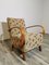Vintage Sessel mit Stoffbezug von Jindřich Halabala 1