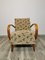 Vintage Sessel mit Stoffbezug von Jindřich Halabala 3